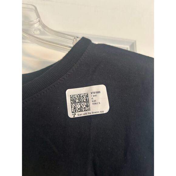 NWOT Women's Black Short Sleeve Tee Shirt Mary J Blige Performer Singer Size XL - Picture 3 of 5